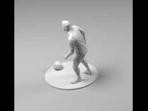 footballer 03 prepare to footstrike 02 stl Model do druku 3D