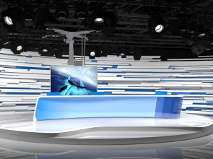 virtual broadcast studio 15 3D Model