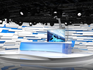 virtual broadcast studio 15 3D मॉडल