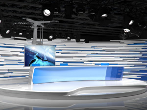 virtual broadcast studio 15 3D मॉडल