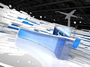 virtual broadcast studio 15 3D मॉडल