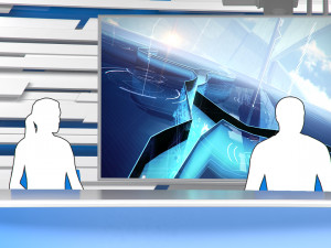 virtual broadcast studio 15 3D मॉडल
