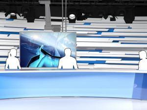 virtual broadcast studio 15 3D मॉडल
