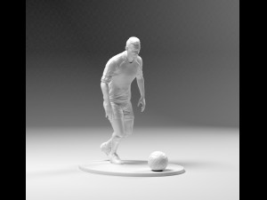 footballer 03 prepare to footstrike 03 stl 3D Print Model