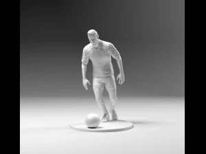 footballer 03 prepare to footstrike 03 stl 3D Print Model