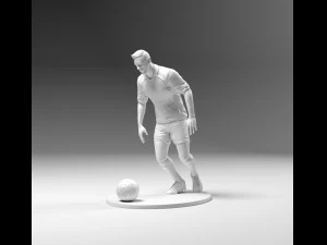 footballer 03 prepare to footstrike 03 stl 3D Print Model