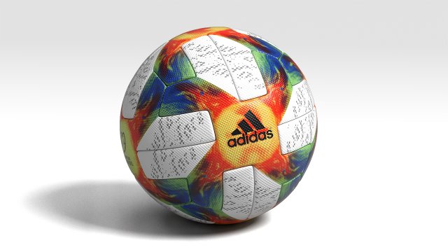 euro qualifier 2020 official ball vray 3D Модель .c4d .max .obj .3ds .fbx .stl .blend 