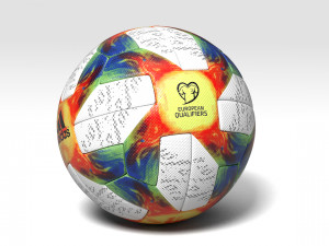 euro qualifier 2020 official ball vray 3D Модель