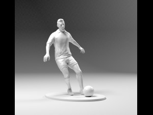 footballer 03 footstrike 01 stl 3D Print Model