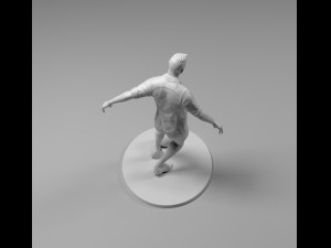 footballer 03 footstrike 01 stl 3D Print Model