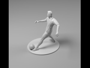 footballer 03 footstrike 02 stl 3D Принт Модель