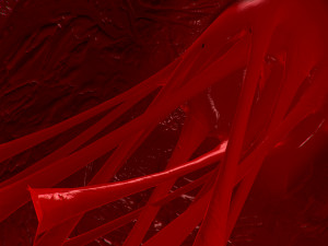 heart covered in blood rigged animated pbr 3D Model