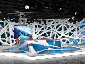 virtual broadcast studio 16 3Dモデル