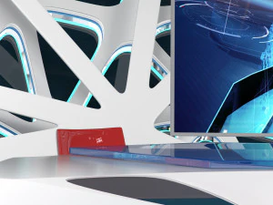 virtual broadcast studio 16 3D Model