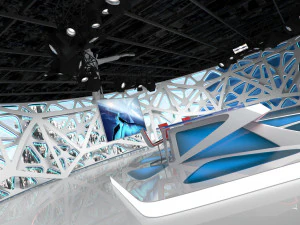 virtual broadcast studio 16 3D Model