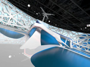 virtual broadcast studio 16 3D Model