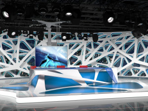 virtual broadcast studio 16 3Dモデル