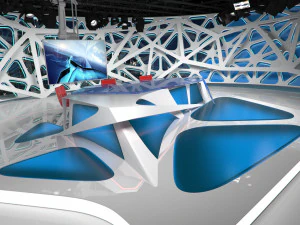 virtual broadcast studio 16 3D Model