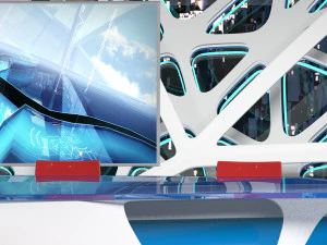 virtual broadcast studio 16 3D Model