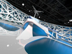 virtual broadcast studio 16 3D Model