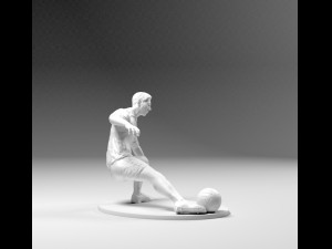 footballer 03 footstrike 03 stl 3D Baskı Modeli