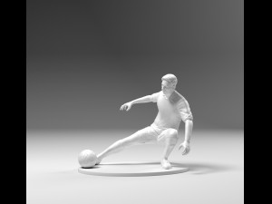 footballer 03 footstrike 03 stl 3D Baskı Modeli