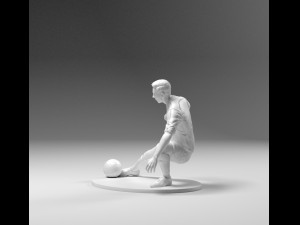 footballer 03 footstrike 03 stl 3D Baskı Modeli