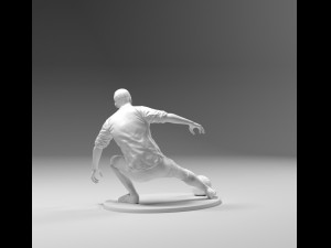 footballer 03 footstrike 03 stl 3D Baskı Modeli