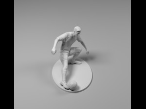 footballer 03 footstrike 03 stl 3D Baskı Modeli