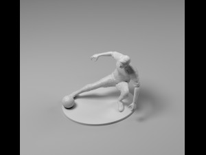 footballer 03 footstrike 03 stl 3D Baskı Modeli