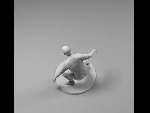footballer 03 footstrike 03 stl 3D Print Model
