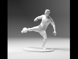 footballer 03 footstrike 04 stl 3D Print Model