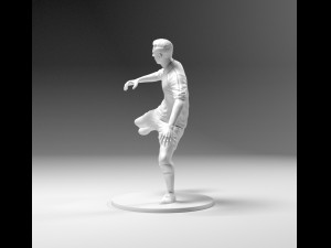 footballer 03 footstrike 04 stl 3Dプリントモデル