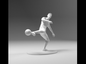 footballer 03 footstrike 04 stl 3Dプリントモデル