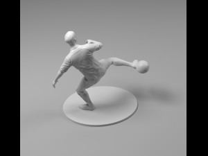 footballer 03 footstrike 04 stl 3Dプリントモデル