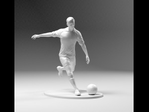 footballer 03 footstrike 06 stl 3D Print Model