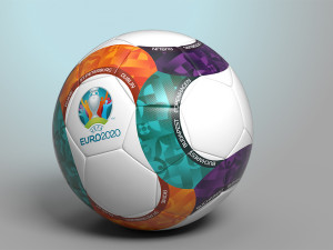 2020 european official ball 3D मॉडल