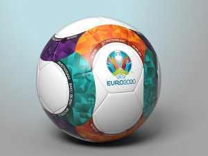 2020 european official ball 3Dモデル