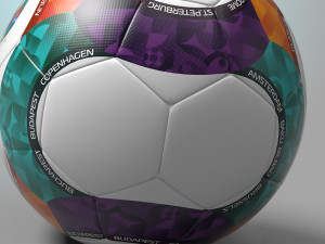 2020 european official ball 3Dモデル
