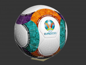 2020 european official ball 3Dモデル