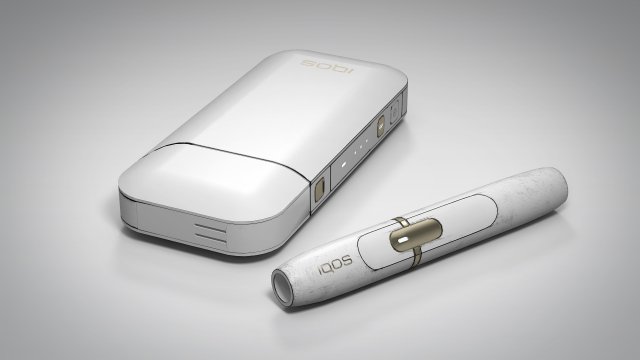 iqos grungy white pbr lowpoly 3D Model .c4d .max .obj .3ds .fbx .stl .blend 