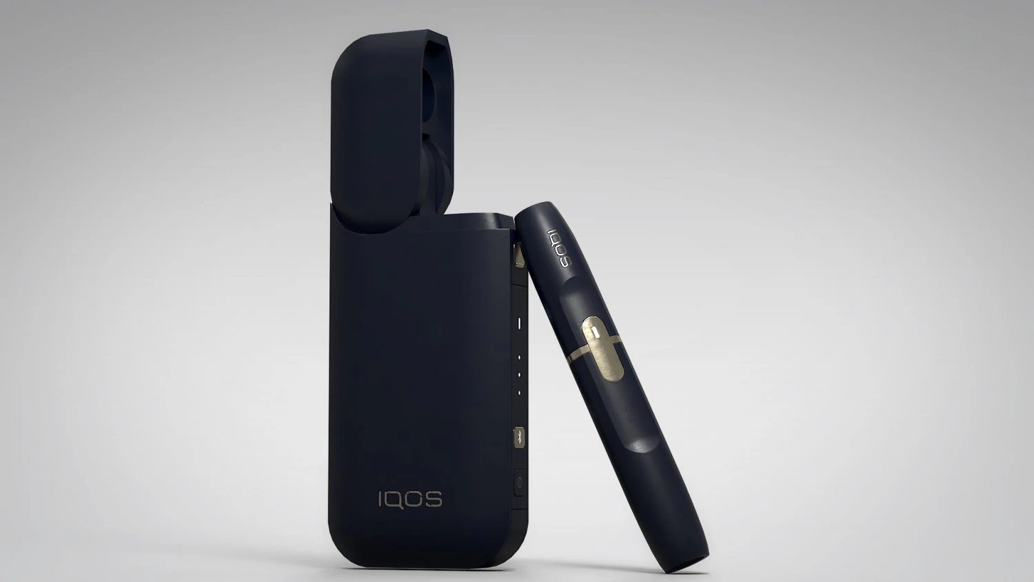 iqos original dark blue pbr 3D Model .c4d .max .obj .3ds .fbx .stl .blend 