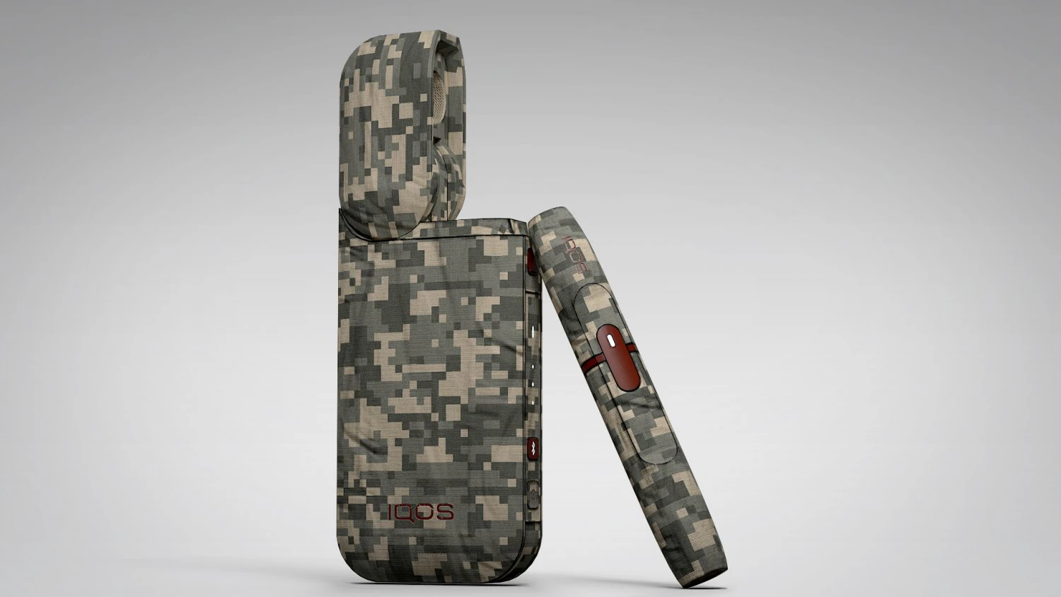 iqos camuflagem pbr baixo poli Modelo 3D .c4d .max .obj .3ds .fbx .stl .blend 