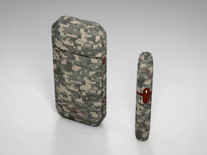 iqos camuflagem pbr baixo poli Modelo 3D