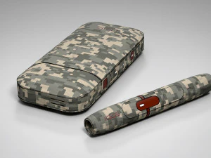 iqos camuflagem pbr baixo poli Modelo 3D