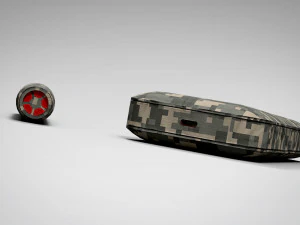 iqos camuflagem pbr baixo poli Modelo 3D