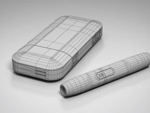 iqos camuflagem pbr baixo poli Modelo 3D