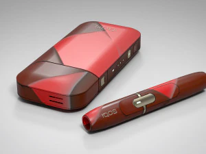 iqos redbrown grid pbr 3D Model