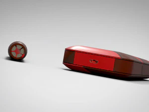 iqos redbrown grid pbr 3D Model