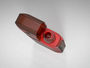 iqos redbrown grid pbr 3D Model